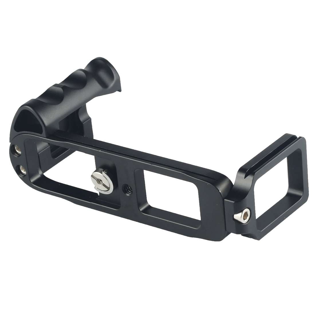 Vertical Shoot Quick Release L Plate Bracket Base Holder for FUJI X-E1 (Black)