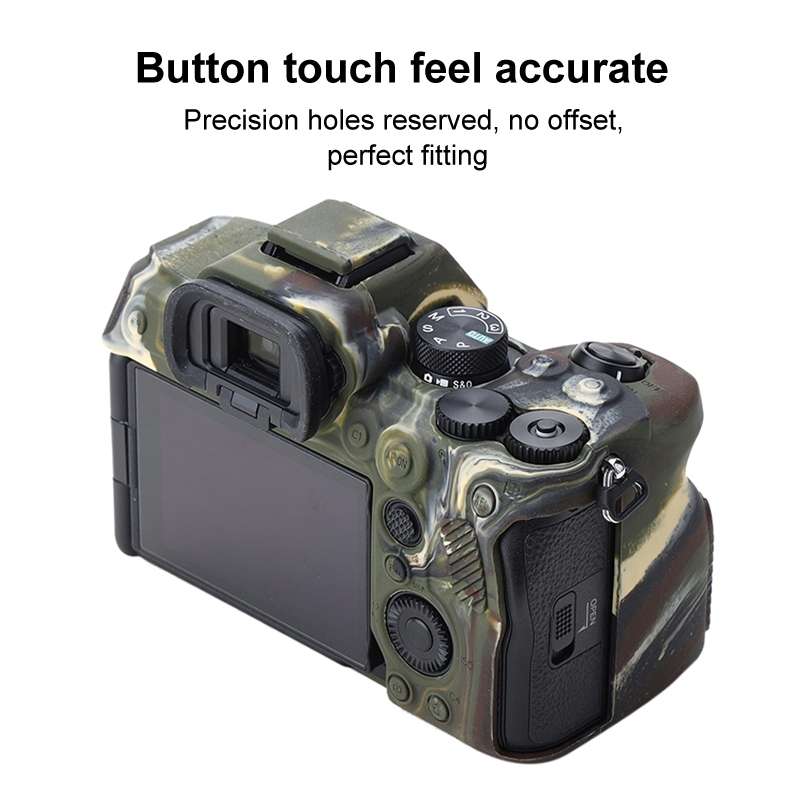 Soft Silicone Protective Case for Sony A7 IV (Camouflage)