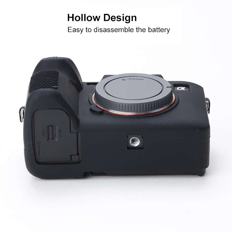 Soft Silicone Protective Case for Sony A7 IV (Black)