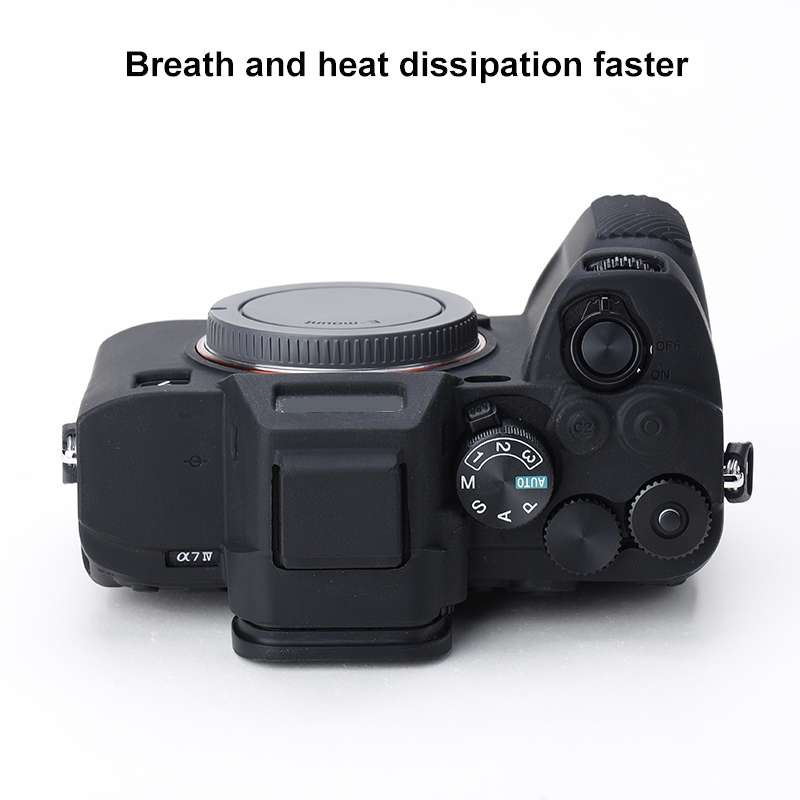 Soft Silicone Protective Case for Sony A7 IV (Black)