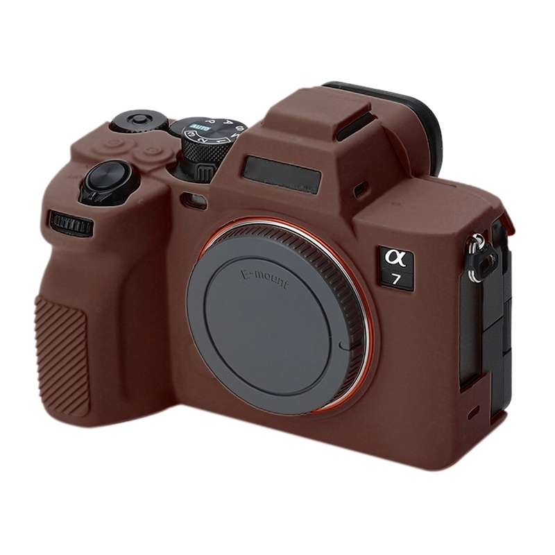 Soft Silicone Protective Case for Sony A7 IV (Coffee)
