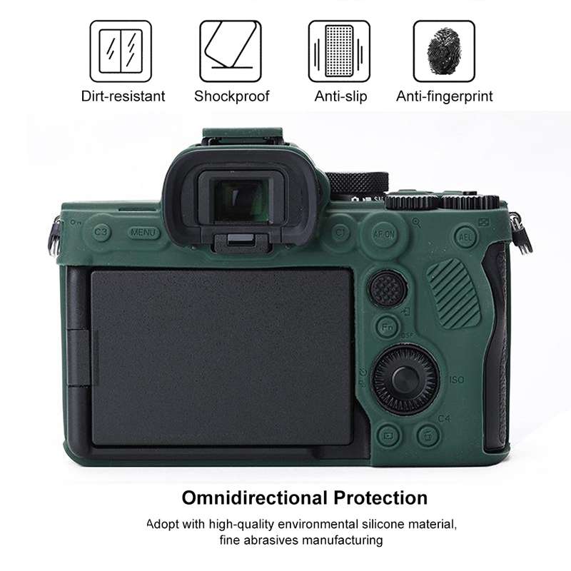 Soft Silicone Protective Case for Sony A7 IV (Green)