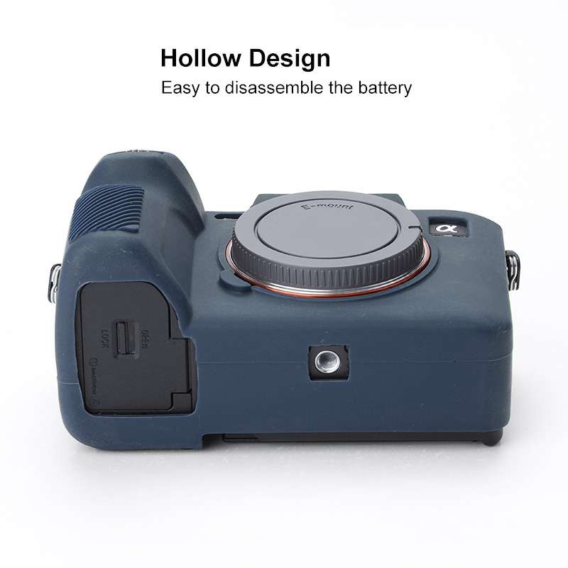 Soft Silicone Protective Case for Sony A7 IV (Blue)
