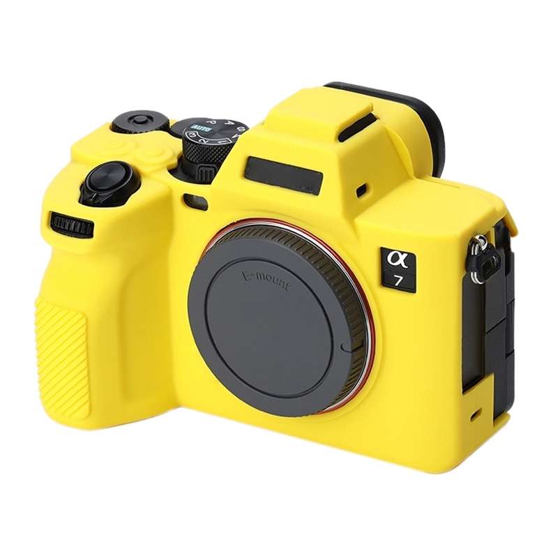 Soft Silicone Protective Case for Sony A7 IV (Yellow)