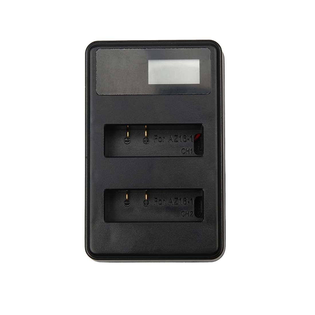 LCD Screen Dual Batteries Charger with USB Cable for Xiaoyi 4K Sport Camera, Displays C ... (XM47)