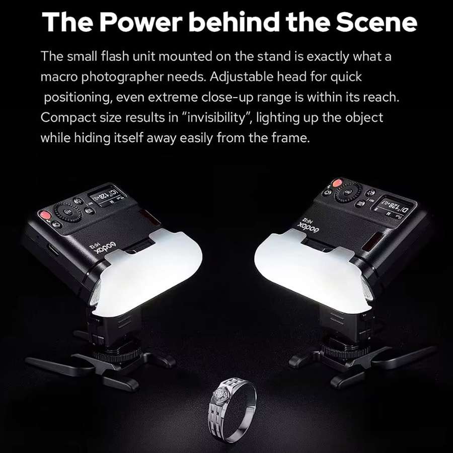 Godox MF12 Macro Flash 2.4 GHz Wireless Control Light (Black)