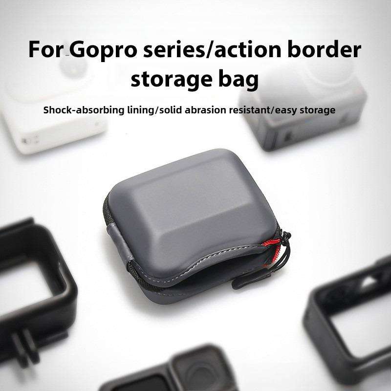 Portable Body Half Coverage Storage Box Bag for GoPro / DJI Action Camera (Grey)