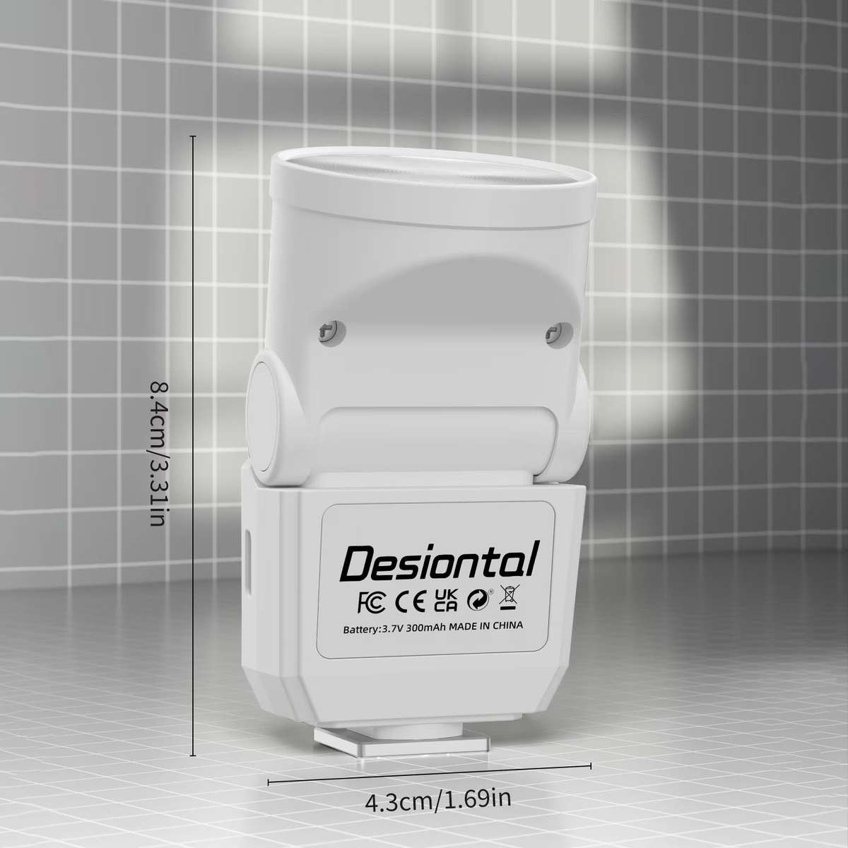 Desiontal F02 Mini On-Camera Flash Light Speedlite for Mirrorless Cameras (Black)