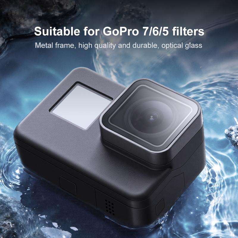 For GoPro HERO7 /6 Black /5 Black UV Protective Lens Repair Part(Black)