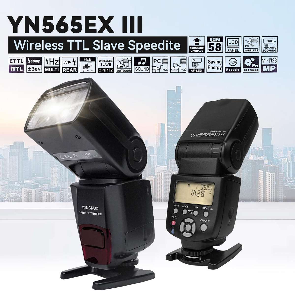 YONGNUO YN565EX III TTL Flash Speedlite For Canon (Black)