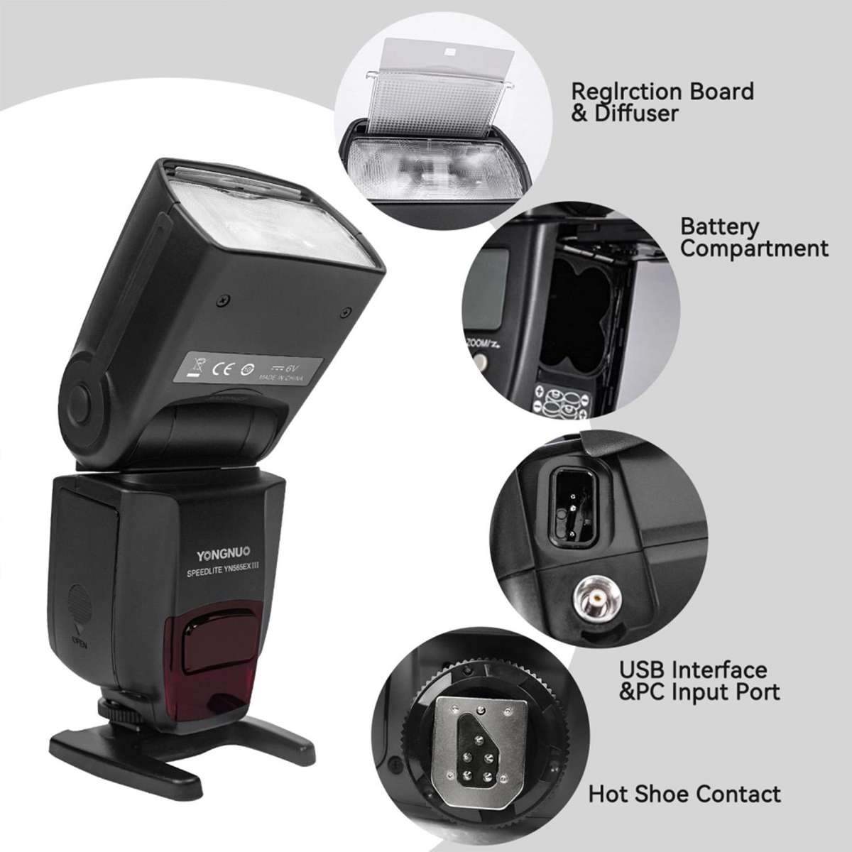 YONGNUO YN565EX III TTL Flash Speedlite For Canon (Black)