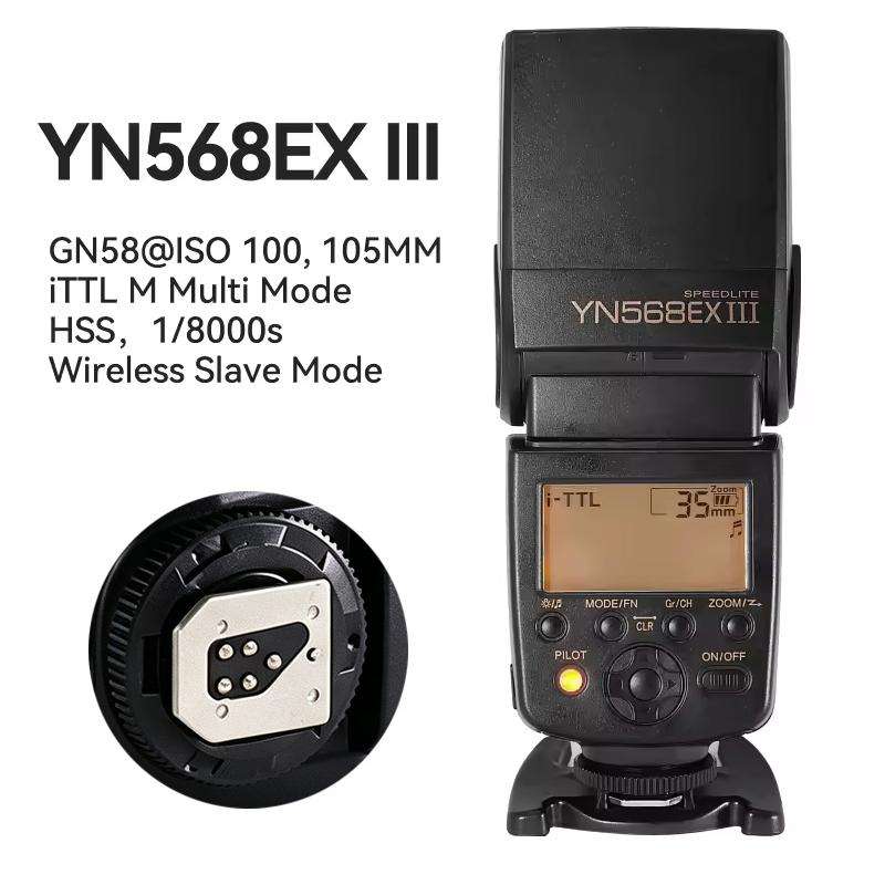 YONGNUO YN568EX III Wireless Flash Speedlite Master TTL Slave For Canon (Black)