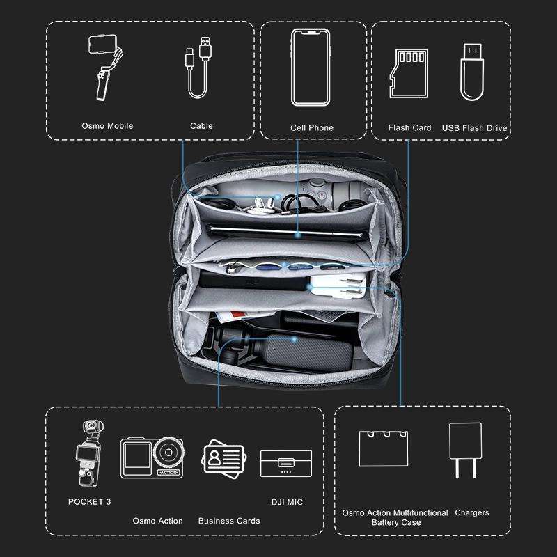 STARTRC Multifunctional Photography Storage Pack Data Camera Digital Bag with Shoulder ... (Black)