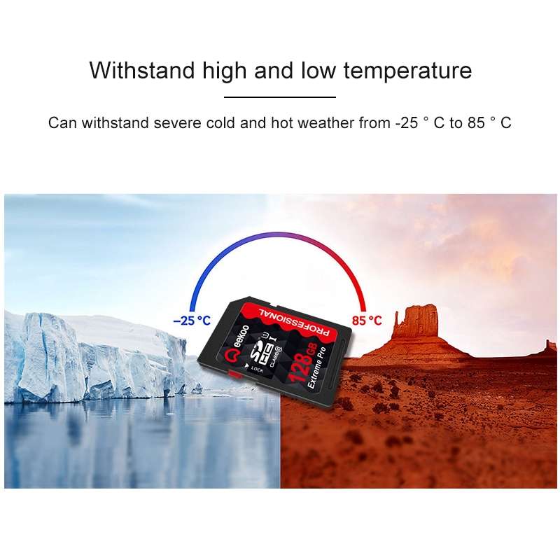 eekoo 128GB High Speed Class 10 SD Memory Card for All Digital Devices with SD Card Slot