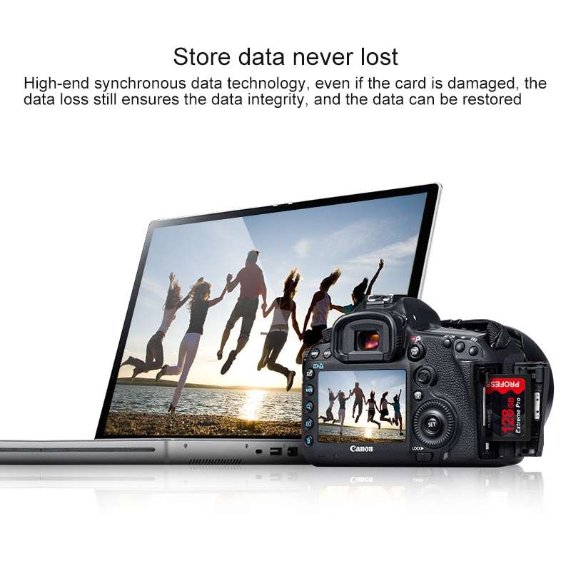 eekoo 128GB High Speed Class 10 SD Memory Card for All Digital Devices with SD Card Slot