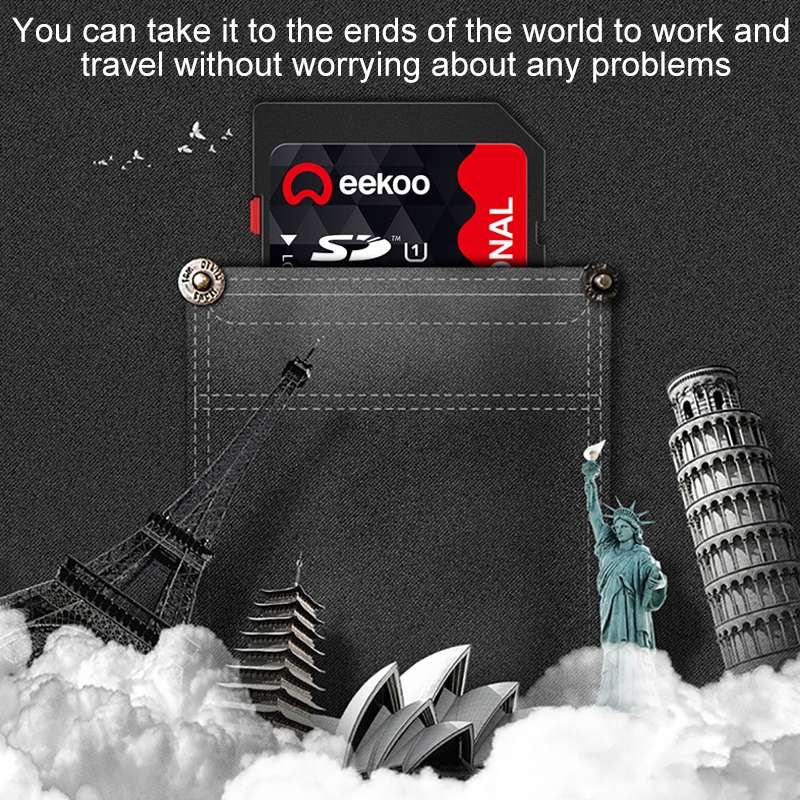 eekoo 32GB High Speed Class 10 SD Memory Card for All Digital Devices with SD Card Slot