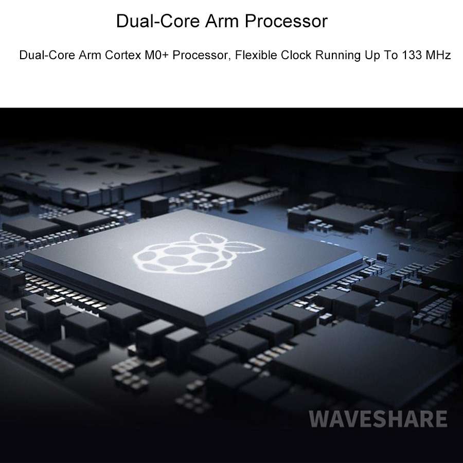 Waveshare RP2040-LCD-0.96 Pico-like MCU Board Based on Raspberry Pi MCU RP2040, with Pinheader