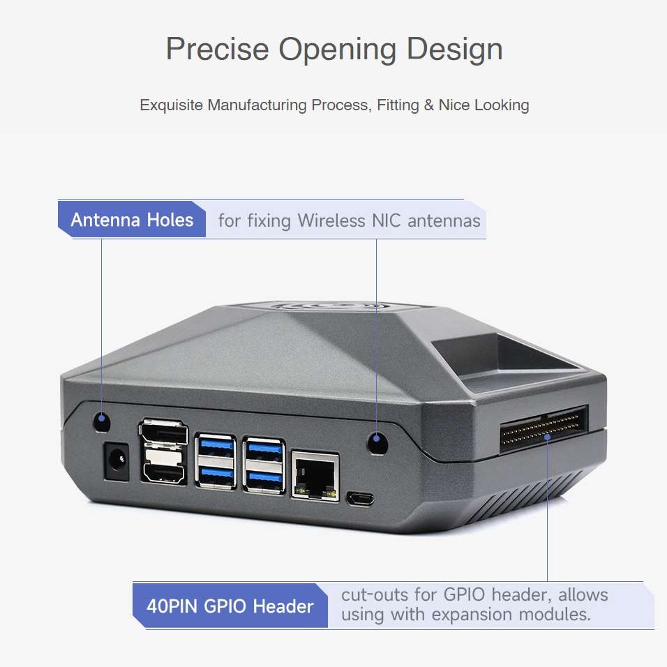 Waveshare Aluminum Case Type F for Jetson Nano Development Kit