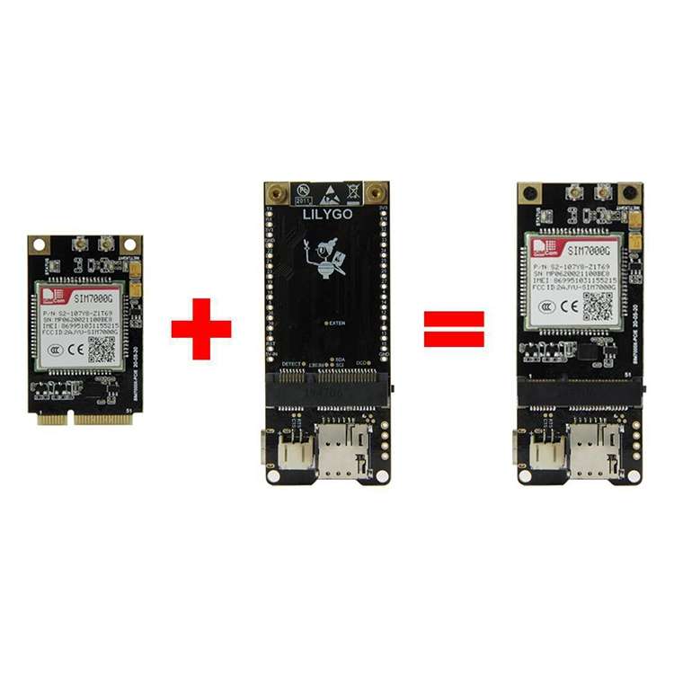 TTGO T-PCIE ESP32-WROVER-B AXP192 Chip WiFi Bluetooth Nano Card SIM Series Module Hardware Composabl