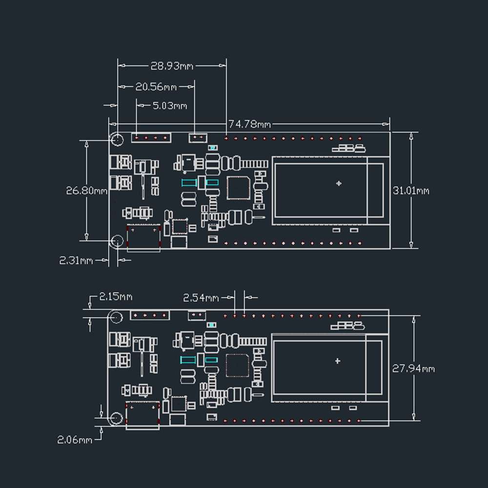TTGO T-PCIE ESP32-WROVER-B AXP192 Chip WiFi Bluetooth Nano Card SIM Series Module 4MB Hardware Compo