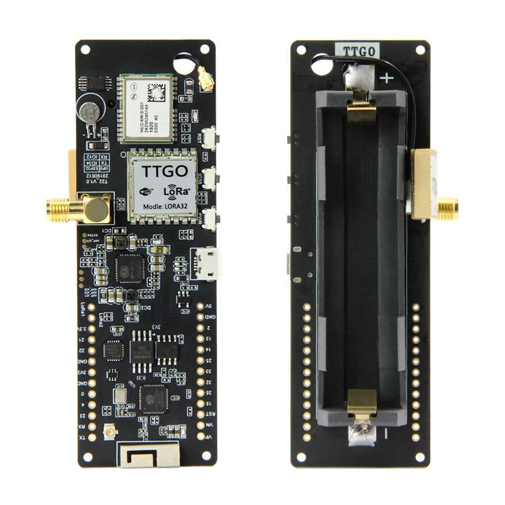 TTGO T-Beamv1.0 ESP32 Chipset Bluetooth WiFi Module 433MHz LoRa NEO-6M GPS Module with SMA Antenna