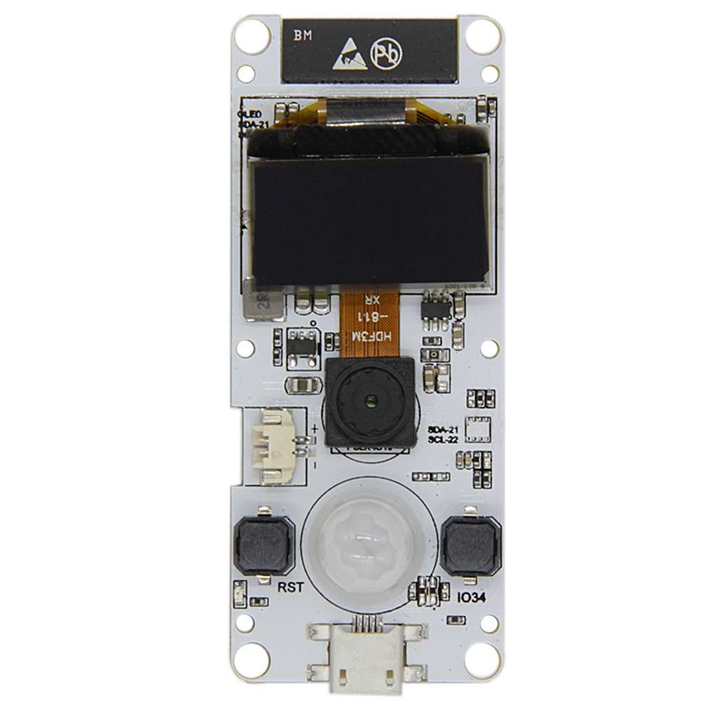 TTGO T-Camera ESP32 WROVER & PSRAM Camera Module OV2640 0.96 OLED Smart Home Dev ... Ordinary Lens