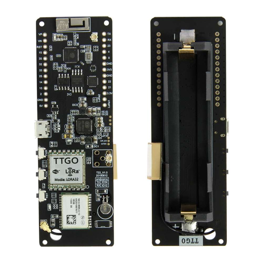 TTGO T-Beam ESP32 Bluetooth WiFi Module 433MHz GPS NEO-M8N LORA 32 Module with Antenna & 18650 Batte