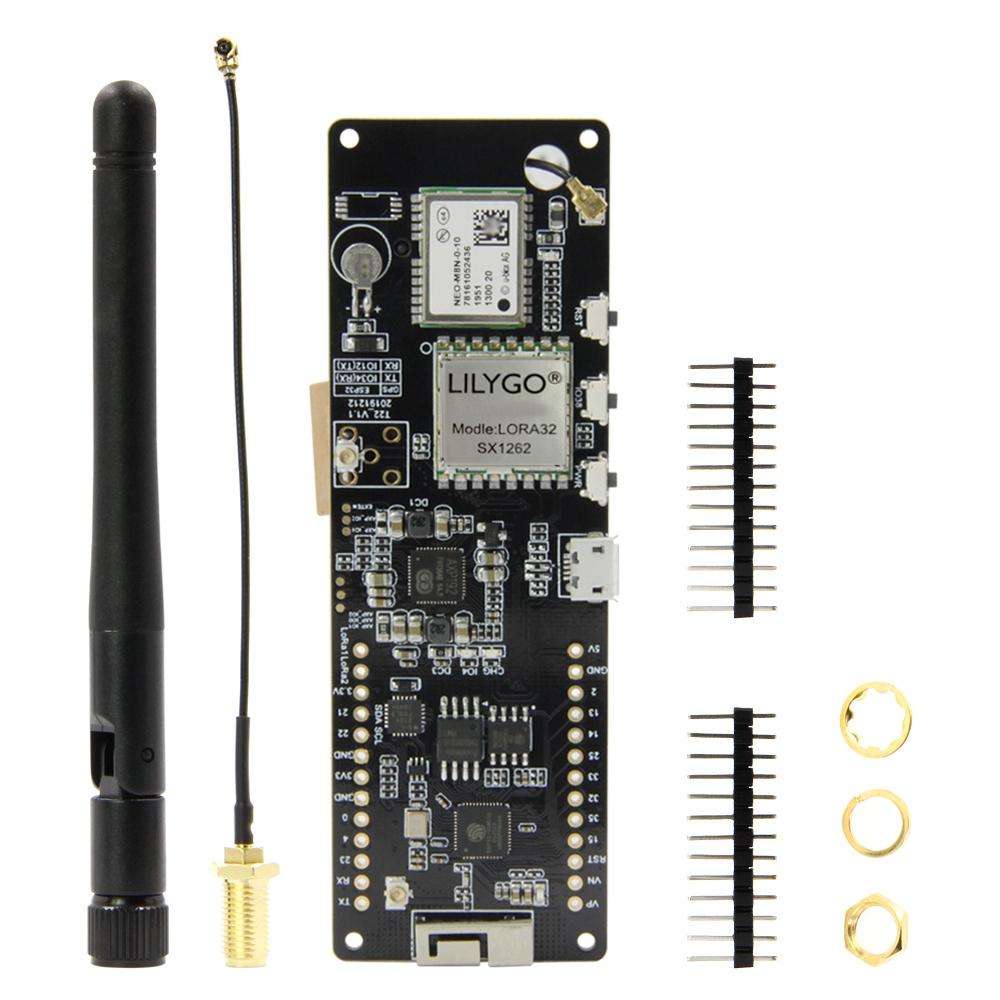 TTGO T-Beam ESP32 Bluetooth WiFi Module 868MHz GPS NEO-M8N LORA 32 Module with Antenna & 18650 Batte