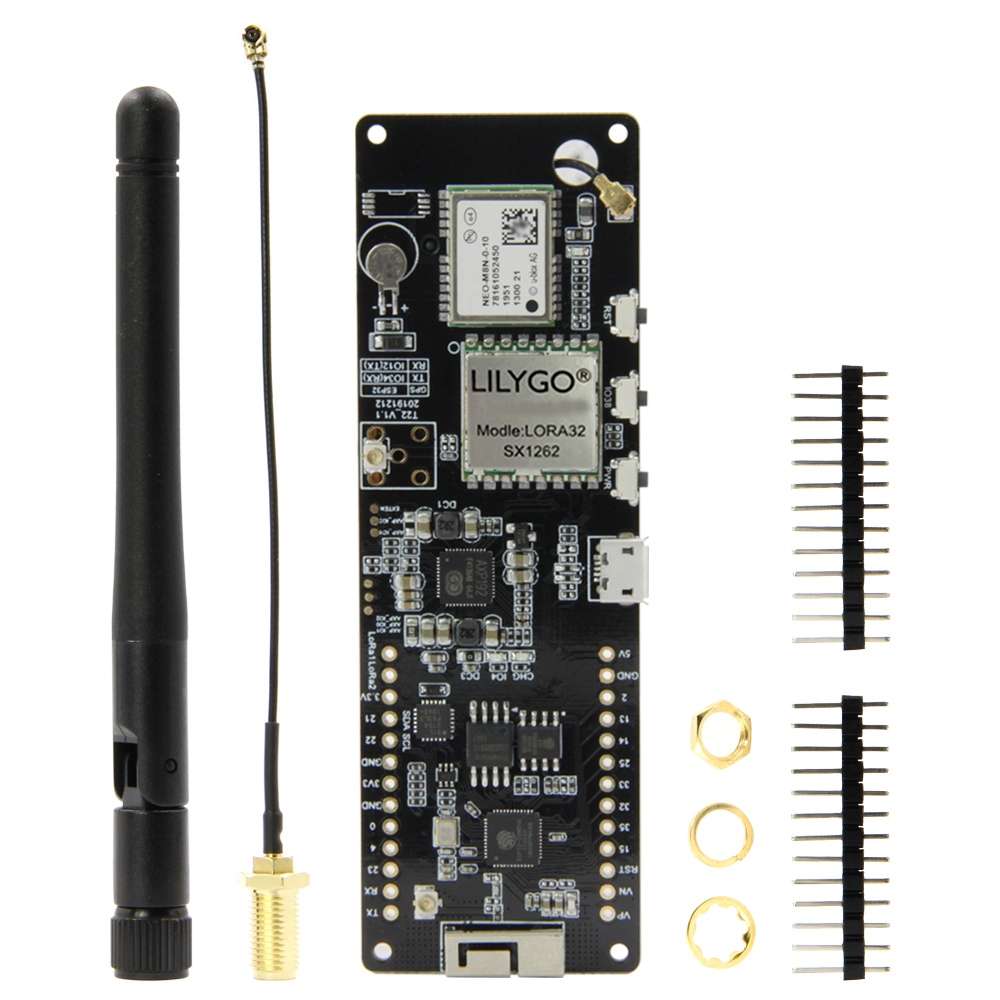 TTGO T-Beam ESP32 Bluetooth WiFi Module 915MHz GPS NEO-M8N LORA 32 Module with Antenna & 18650 Bat