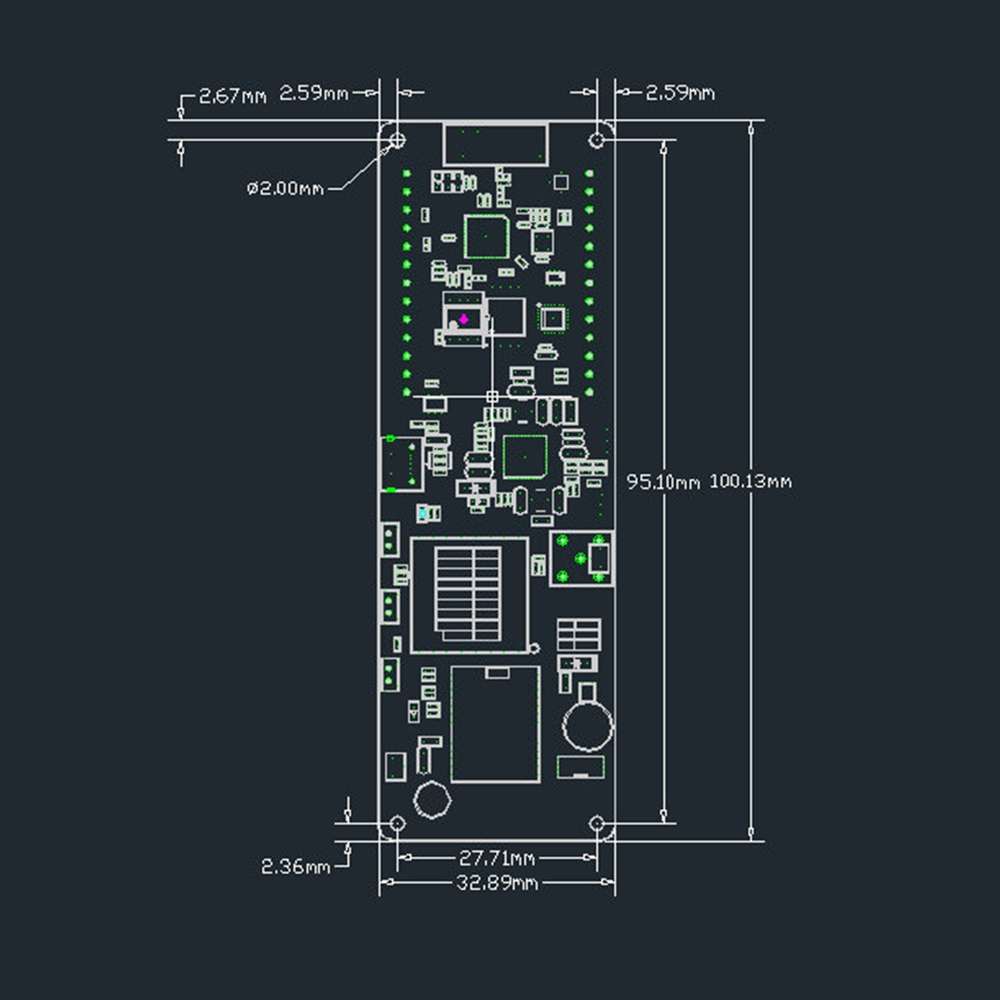 TTGO T-Beam ESP32 Bluetooth WiFi Module 915MHz GPS NEO-M8N LORA 32 Module with Antenna & 18650 Bat