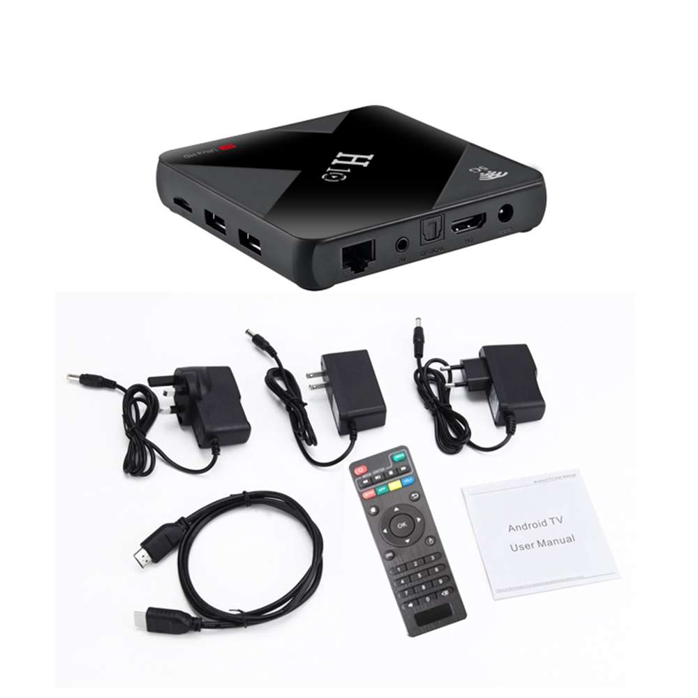 H10 6K HD Smart TV BOX,Android 9.0,Allwinner H6 Quad Core 64-bit ARM Cortex-A53,4GB+32 ... (Black)