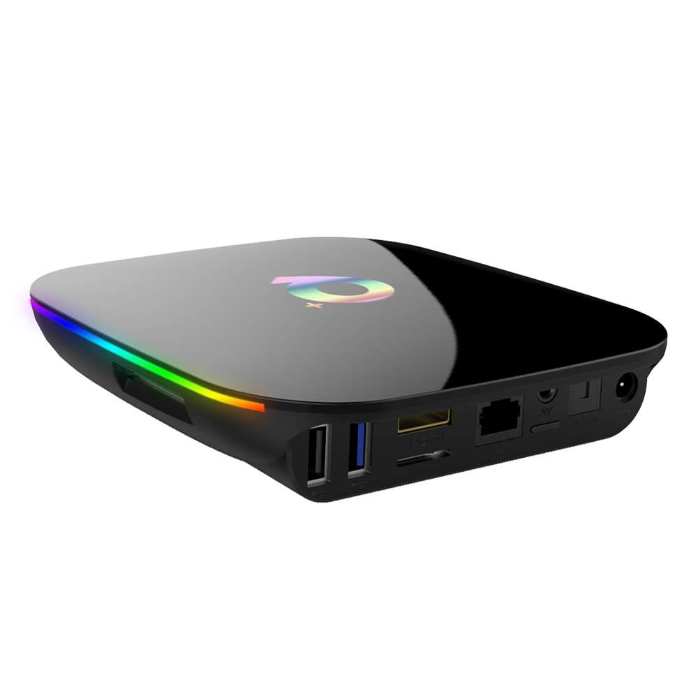 Q+ 6K HD Smart TV BOX,Android 8.1,H6 Quad Core Cortex-A53 Up to 2GHz,4GB+32GB, Support ... (Black)