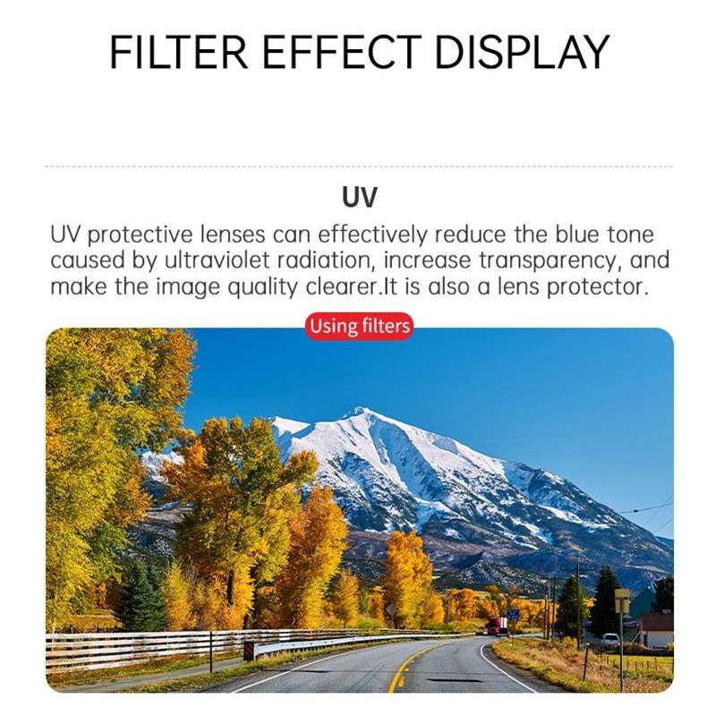 For DJI Air 3S STARTRC 6 in 1 ND8 ND16 ND32 ND64 UV CPL Lens Filter