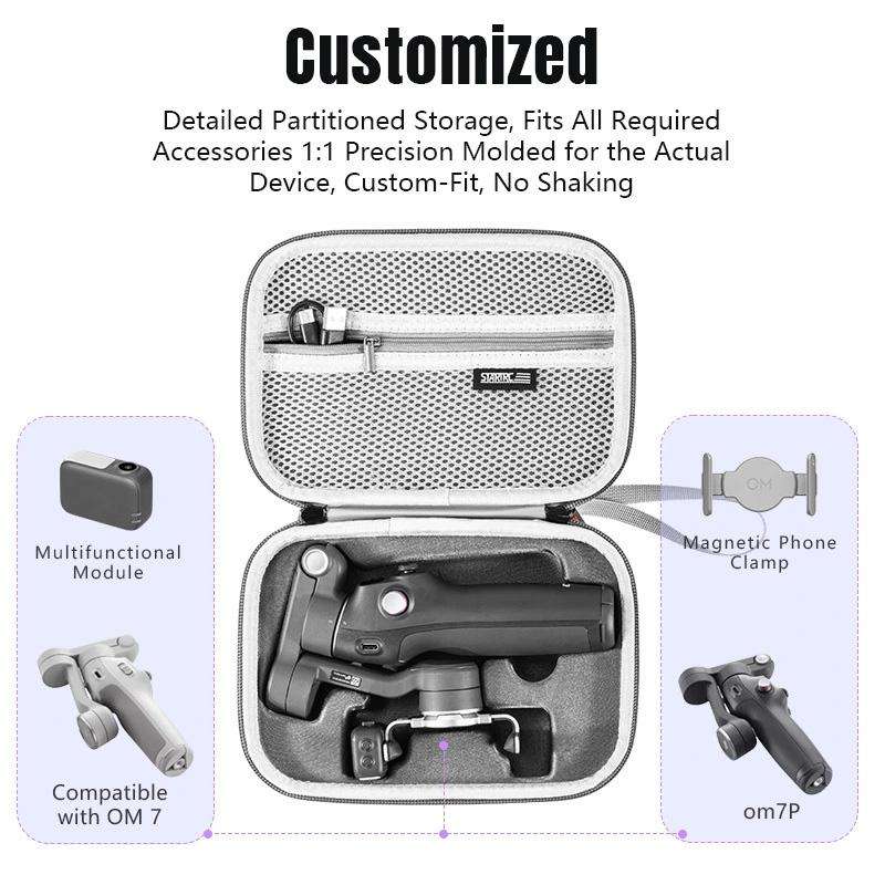 For DJI Osmo Mobile 7 / 7P / 8 STARTRC Portable Body Travel Carrying Bag (Grey)