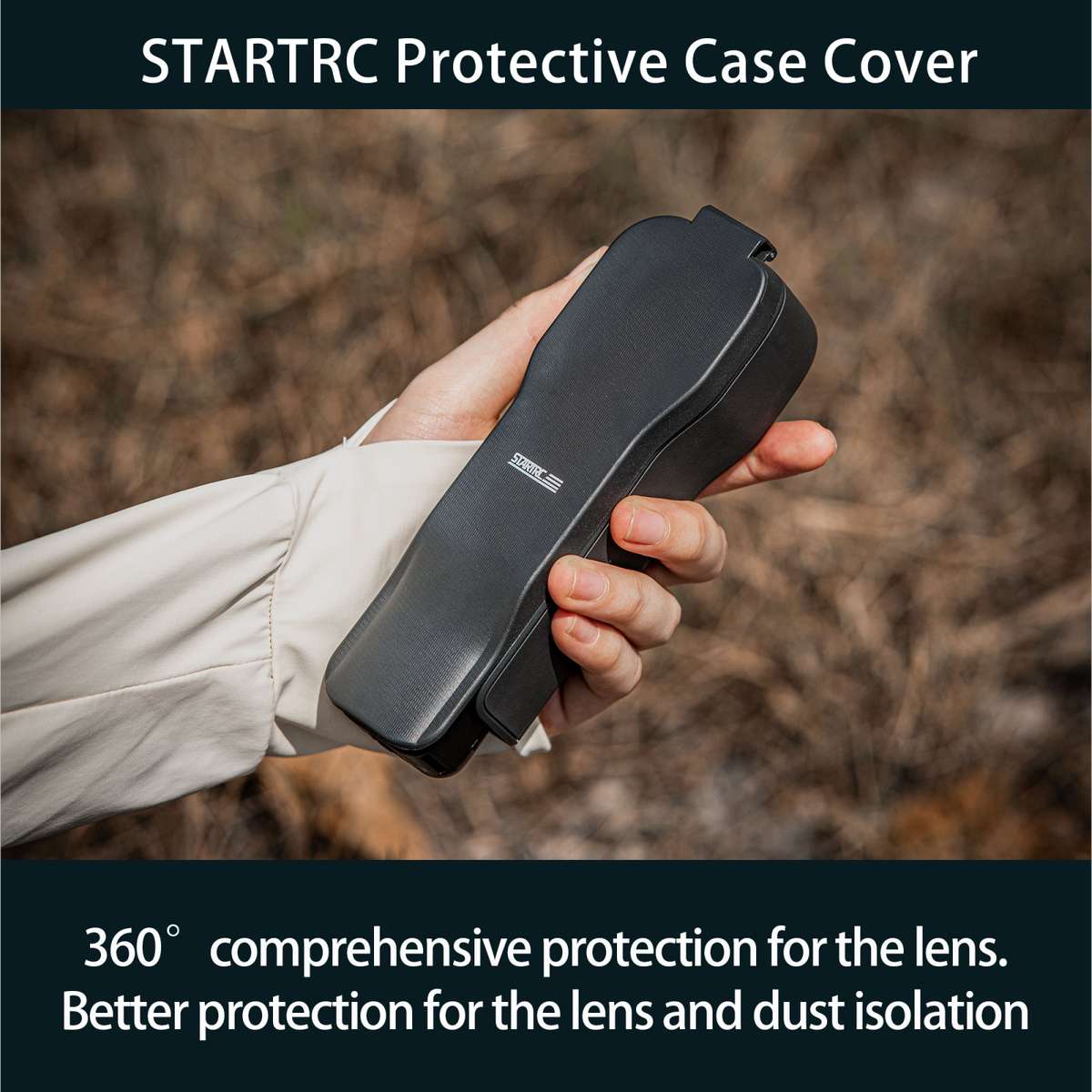 For DJI Osmo Pocket 3 STARTRC Storage Box Protective Case with Lanyard (Black)