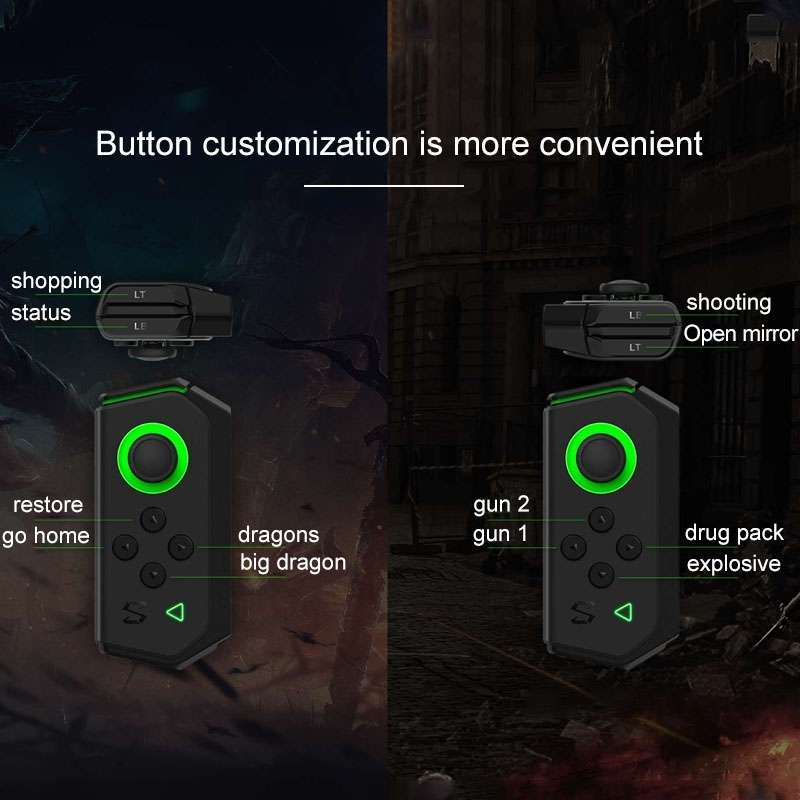 Original Xiaomi Black Shark For Black Shark Helo Bluetooth Gamepad Left Hand Clip Shap ... (Black)