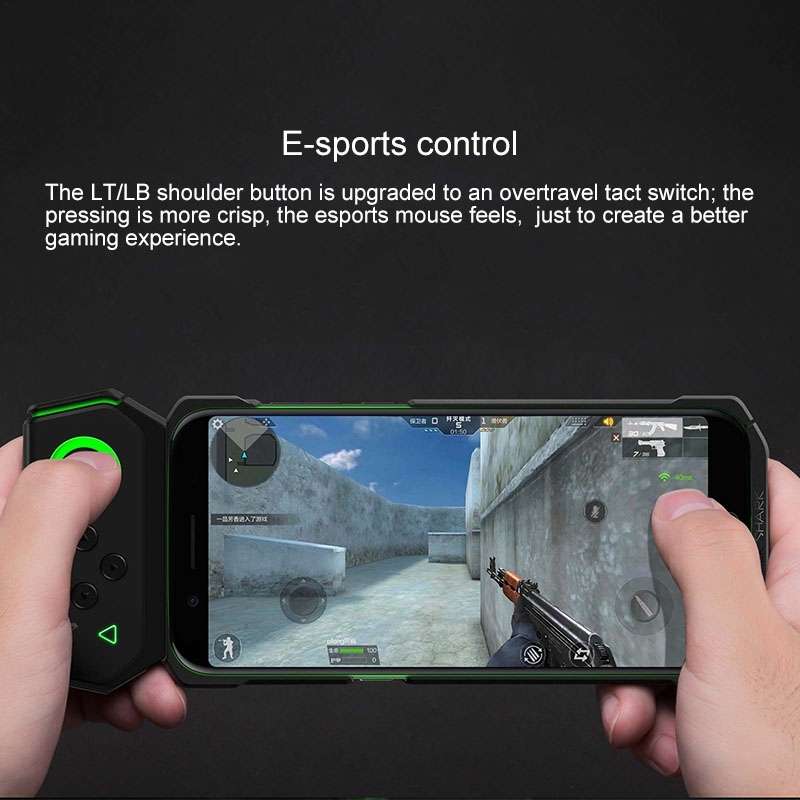 Original Xiaomi Black Shark For Black Shark Helo Bluetooth Gamepad Left Hand Clip Shap ... (Black)