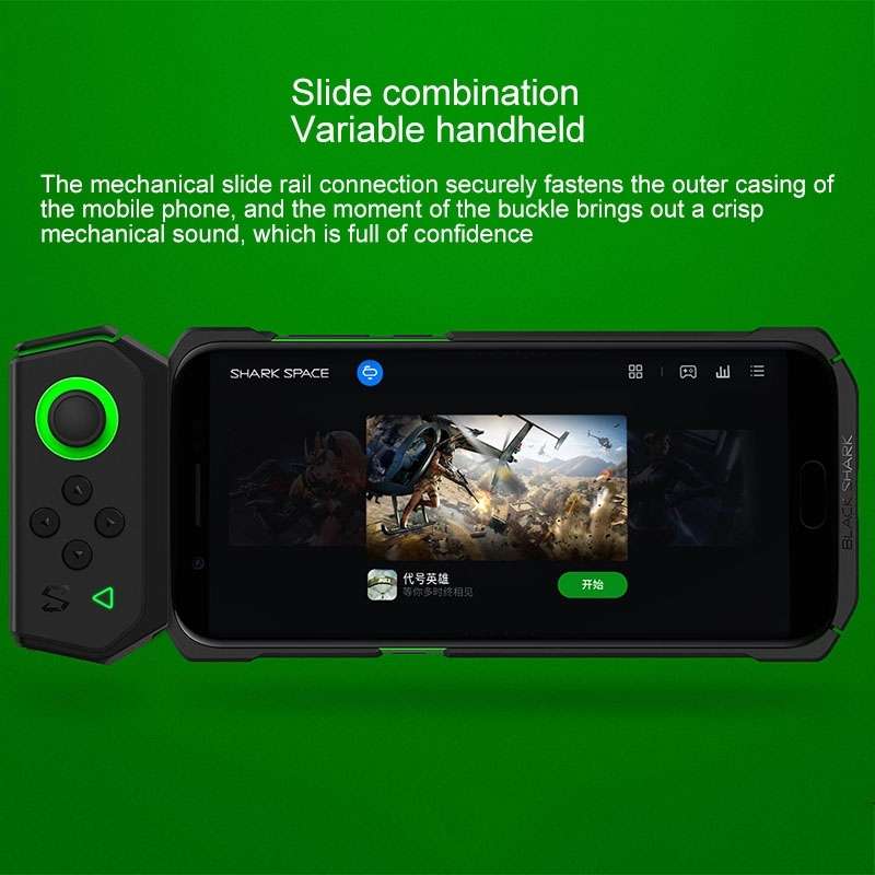 Original Xiaomi Black Shark For Black Shark Helo Bluetooth Gamepad Left Hand Clip Shap ... (Black)