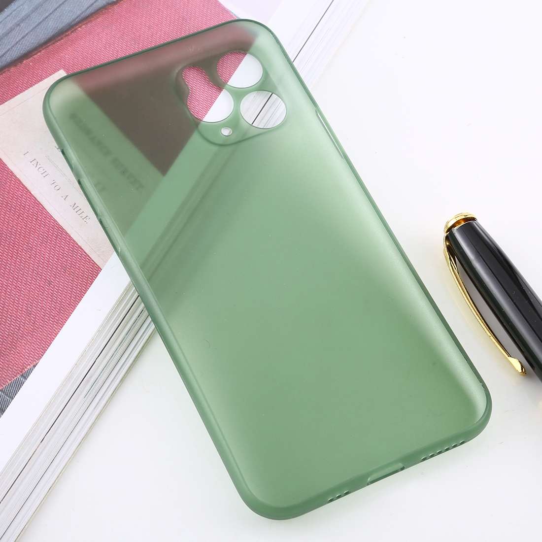 For iPhone 11 Pro Max Ultra-thin Frosted PP Case(Transparent)