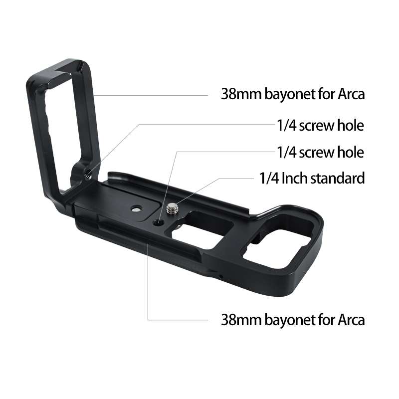 BEXIN A73 L-plate Camera Vertical Clapper for A7M3 A7III A7RIII Camera(Red)