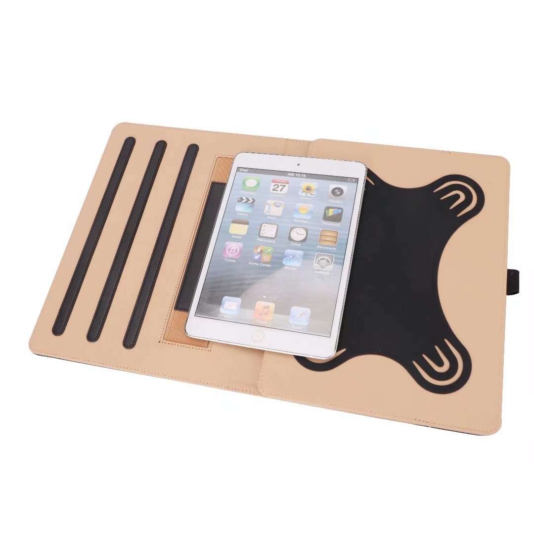 For 8-10.5 inch Tablet Universal Business Retro PU Horizontal Flip Leather Case with H ... (Black)