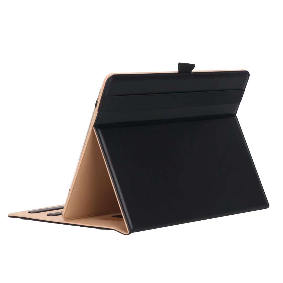For 8-10.5 inch Tablet Universal Business Retro PU Horizontal Flip Leather Case with H ... (Black)