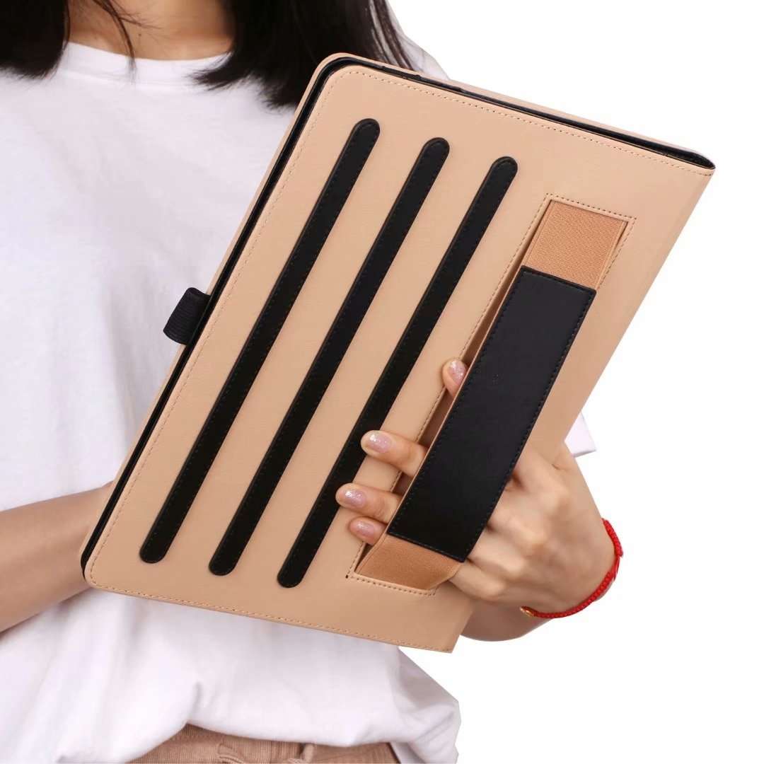 For 8-10.5 inch Tablet Universal Business Retro PU Horizontal Flip Leather Case with H ... (Black)