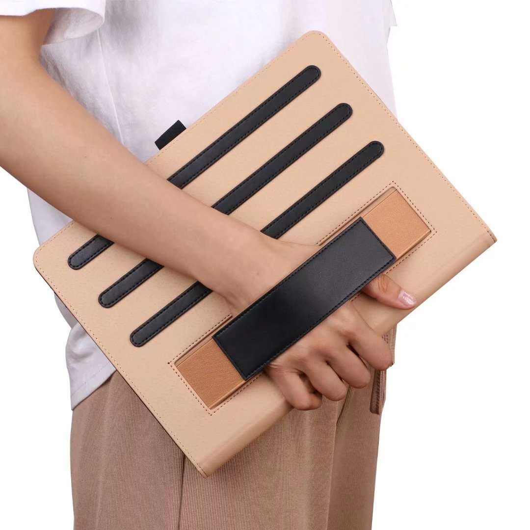 For 8-10.5 inch Tablet Universal Business Retro PU Horizontal Flip Leather Case with H ... (Black)