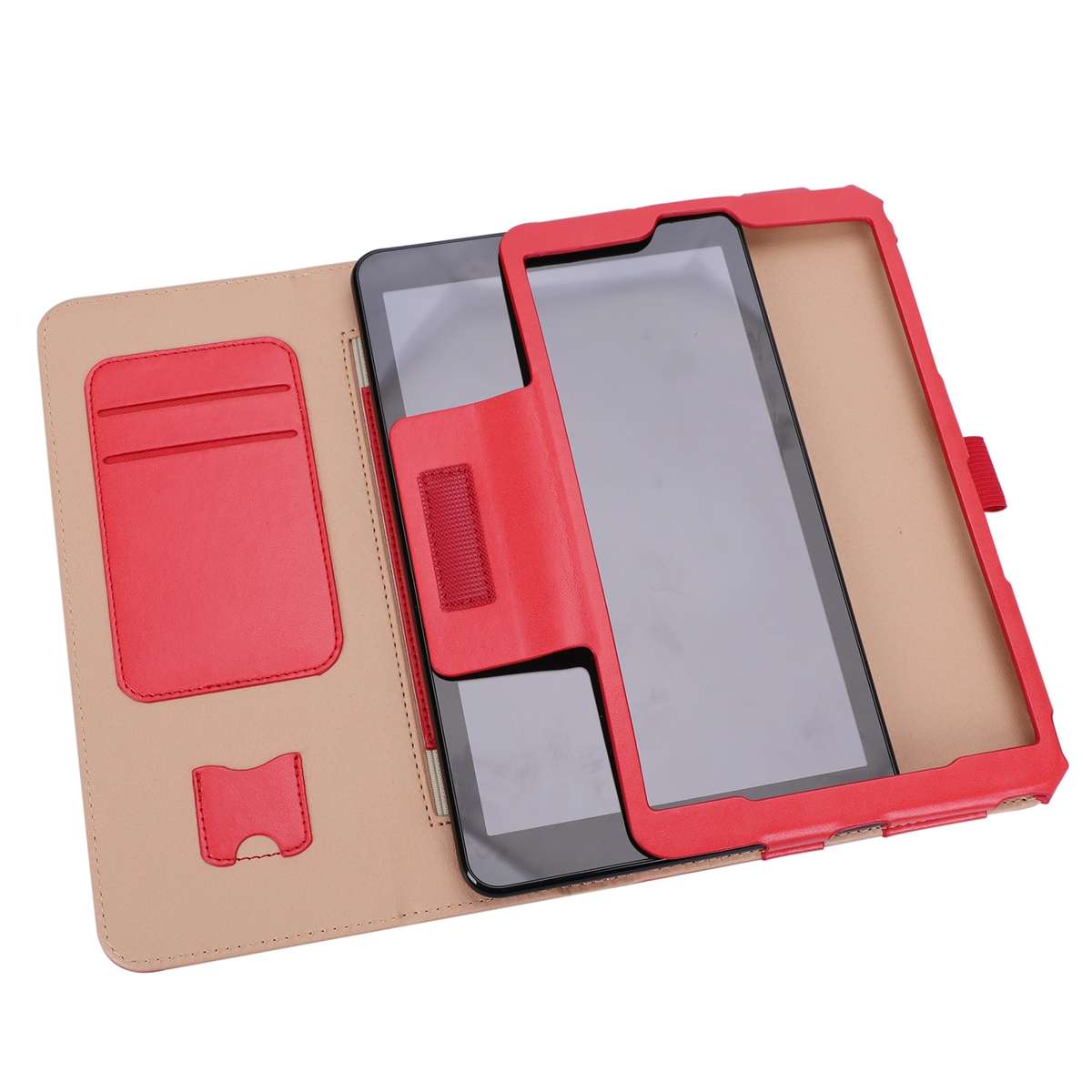 For Samsung Galaxy Tab A 8.0 (2018) T387 Business Retro PU Horizontal Flip Leather Case ... (Red)