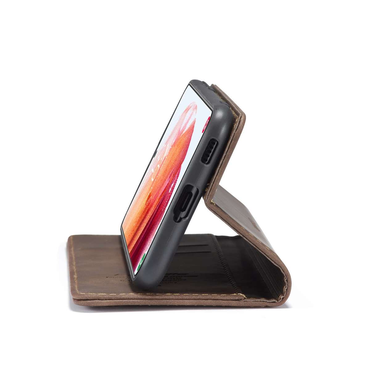 For Samsung Galaxy S21+ 5G CaseMe 013 Multifunctional Horizontal Flip Leather Case wi ... (Coffee)