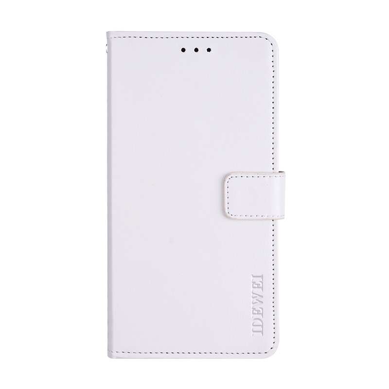 For Lenovo K12 Pro idewei Crazy Horse Texture Horizontal Flip Leather Case with Holder ... (White)
