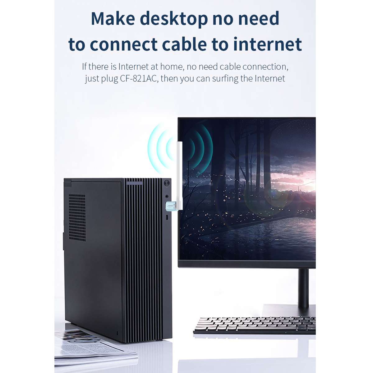 COMFAST CF-821AC 600Mbps Dual Band Wifi USB Network Adapter