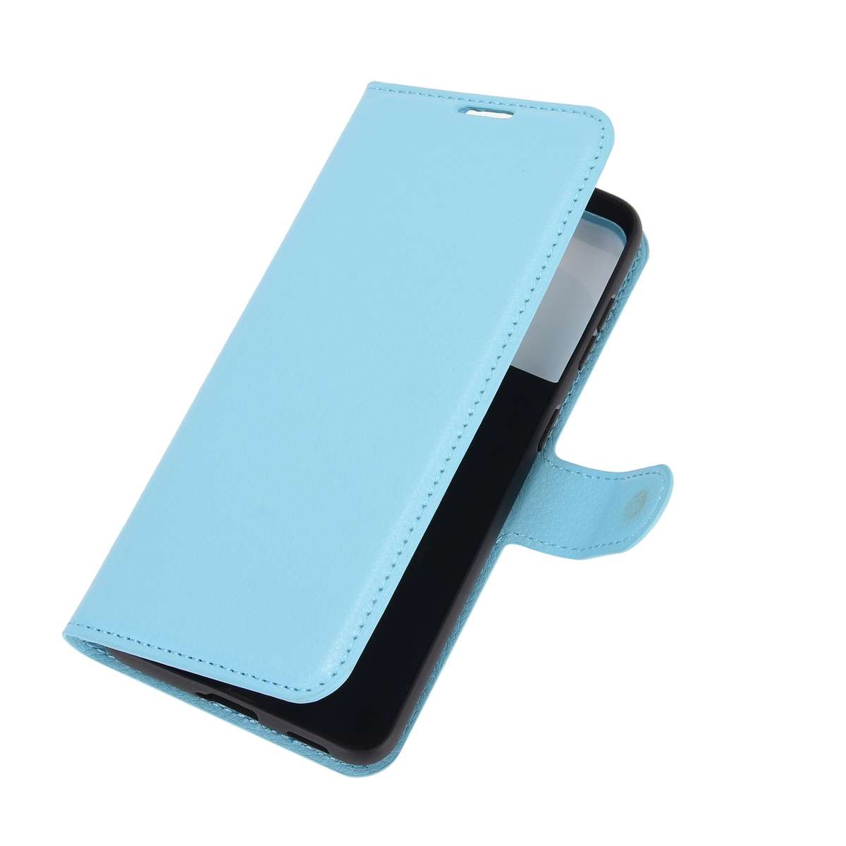 For Samsung Galaxy S21+ 5G Litchi Texture Horizontal Flip Protective Case with Holder & ... (Blue)