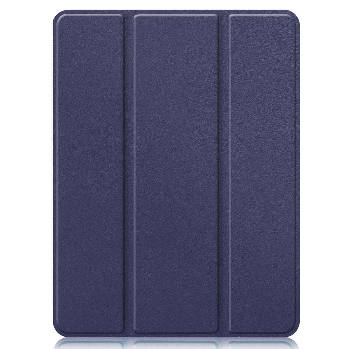 For iPad Pro 12.9 2022 / 2021 Horizontal Flip Honeycomb TPU + PU Leather Tablet Ca ... (Dark Blue)